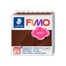 Boetseerklei Fimo soft 57 gram choco Boetseerklei Fimo soft 57 gram choco