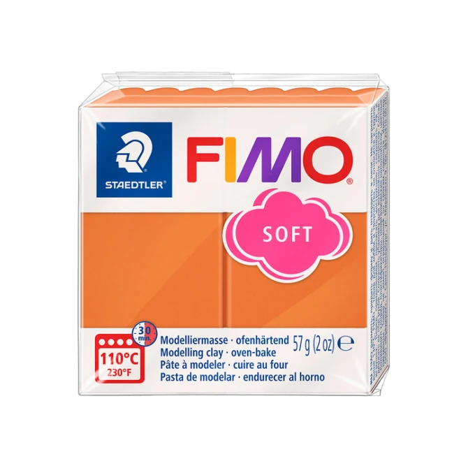 Boetseerklei Fimo soft 57 gram cognac