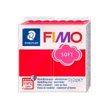 Boetseerklei Fimo soft 57 gram Indisch rood Boetseerklei Fimo soft 57 gram Indisch rood