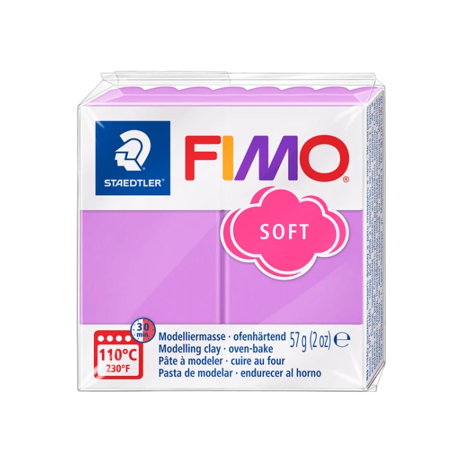Boetseerklei Fimo soft 57 gram lavendel