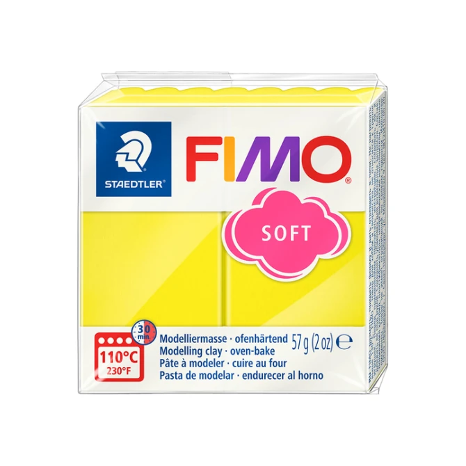 Boetseerklei Fimo soft 57 gram limoengeel