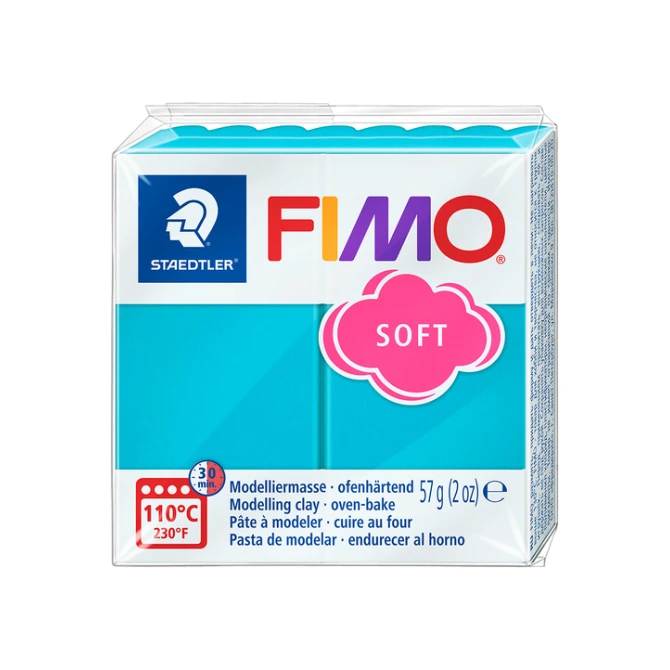 Boetseerklei Fimo soft 57 gram pepermunt