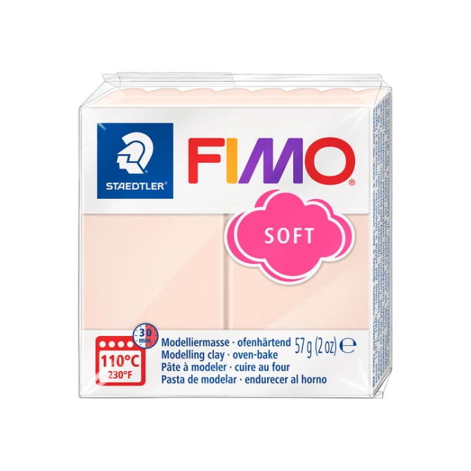 Boetseerklei Fimo soft 57 gram perzik