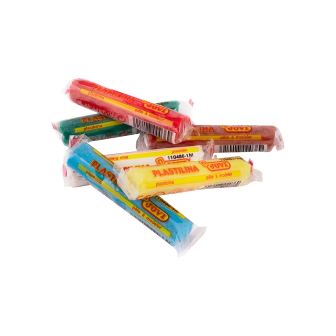 Boetseerklei Jovi plastalina 15gr standaard kleuren assorti etui à 6 stuks