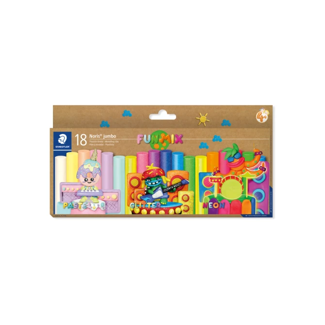 Boetseerklei Staedtler Noris jumbo set à 18 kleuren