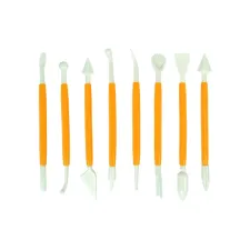 Boetseerspatel Conda set à 8 stuks 15 cm plastic Boetseerspatel Conda set à 8 stuks 15 cm plastic