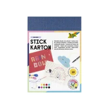 Borduurkaarten Folia 17.5 x x24.5cm 300gr 10 vel assorti