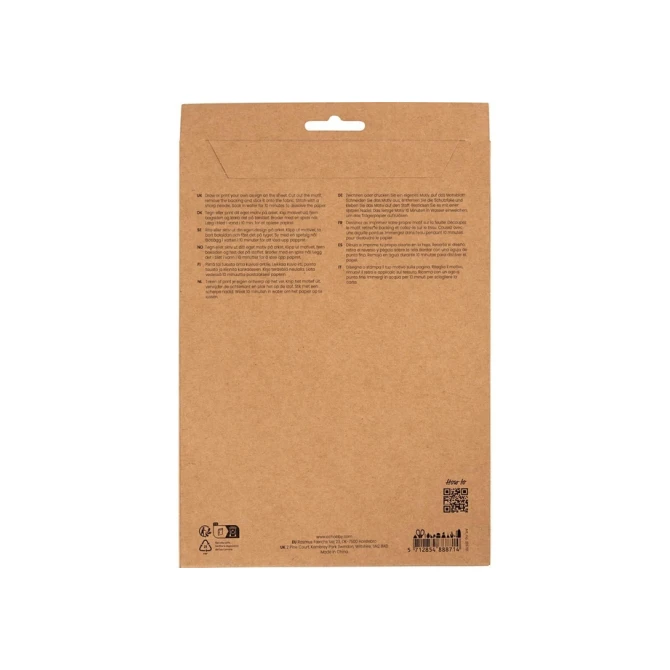 Borduurpapier Creativ Company A5 blister à 8 vellen wit