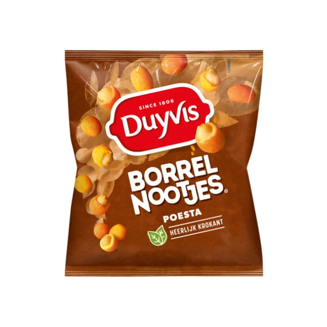 Borrelnootjes Duyvis poesta zak 275gr