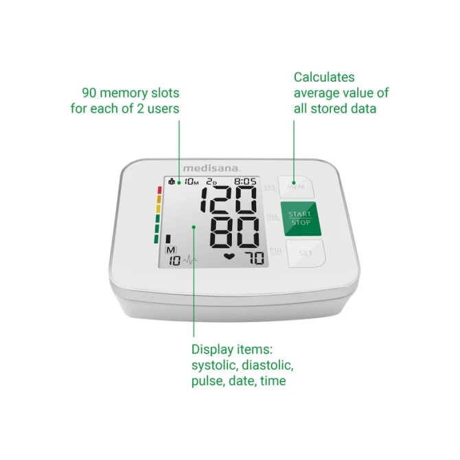 Bovenarmbloeddrukmeter Medisana BU 512