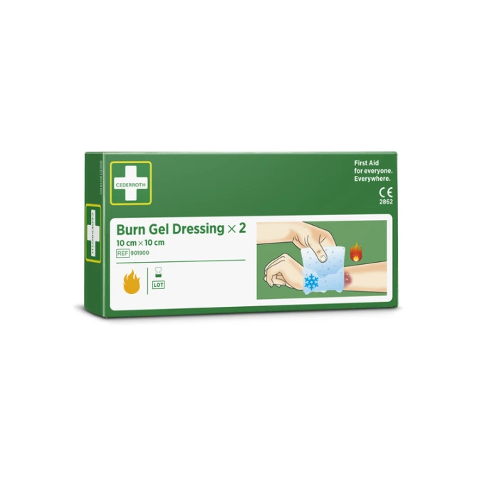 Brandwondenkompres Cederroth 10x10cm 2 stuks