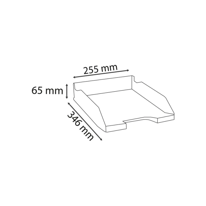 Brievenbak Exacompta Ecoblack zwart