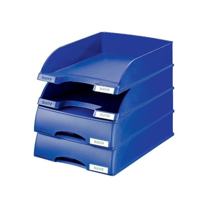 Brievenbak Leitz Plus met lade A4 maxi blauw