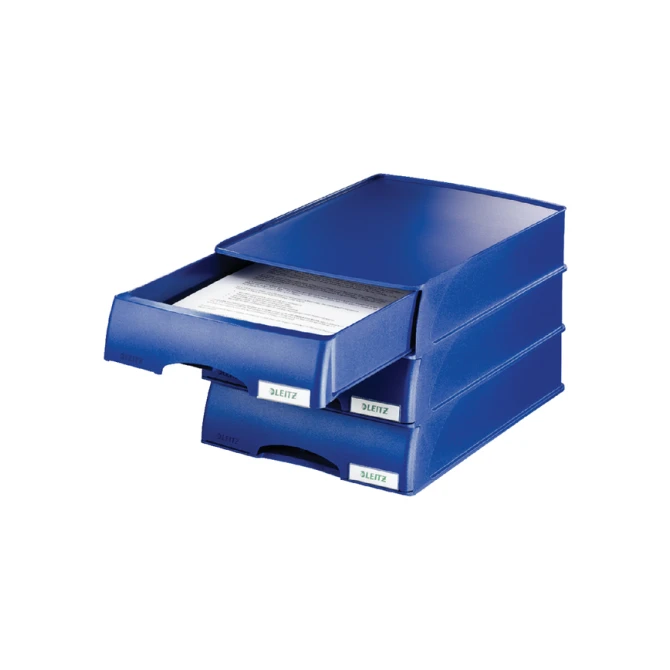 Brievenbak Leitz Plus met lade A4 maxi blauw
