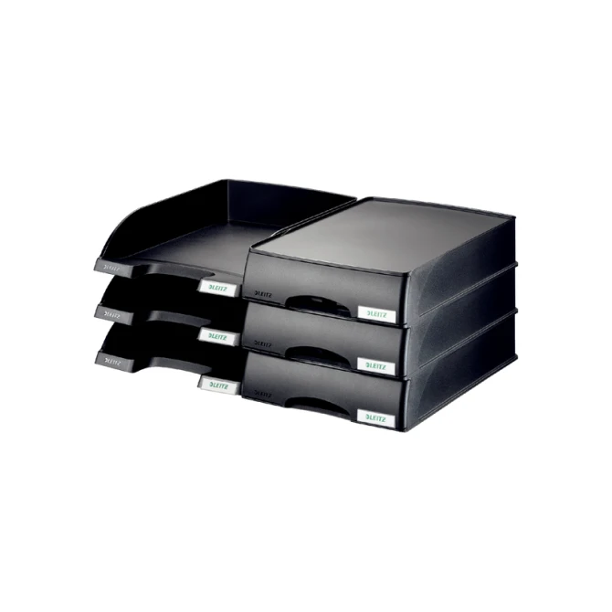 Brievenbak Leitz Plus met lade A4 maxi zwart