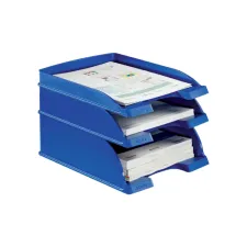 Brievenbak Leitz Plus Slim A4 blauw Brievenbak Leitz Plus Slim A4 blauw