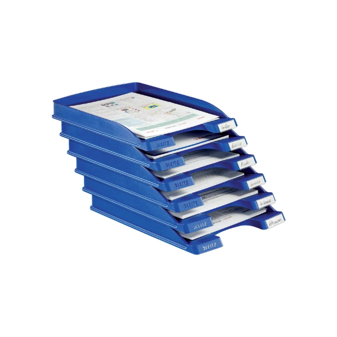 Brievenbak Leitz Plus Slim A4 blauw