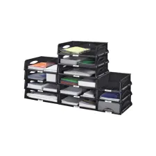Brievenbak Leitz Sorty standaard A4 maxi dwars zwart Brievenbak Leitz Sorty standaard A4 maxi dwars zwart