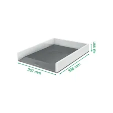 Brievenbak Leitz Wow A4 wit/grijs Brievenbak Leitz Wow A4 wit/grijs