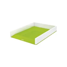 Brievenbak Leitz WOW A4 wit/groen Brievenbak Leitz WOW A4 wit/groen