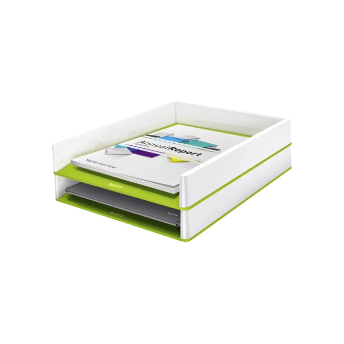 Brievenbak Leitz WOW A4 wit/groen