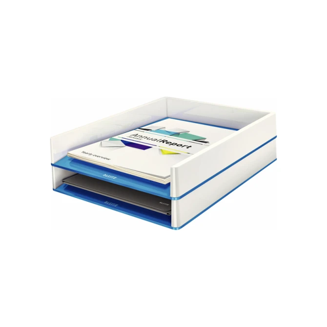 Brievenbak Leitz WOW wit/blauw