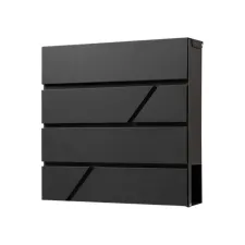 Brievenbus BRASQ PB200 Deluxe wand zwart