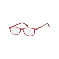 Bril  Montana +0.00 dpt blue light filter rood