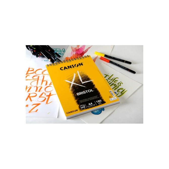 Bristolpapier Canson XL Bristol 50vel 180gr A4 extra wit