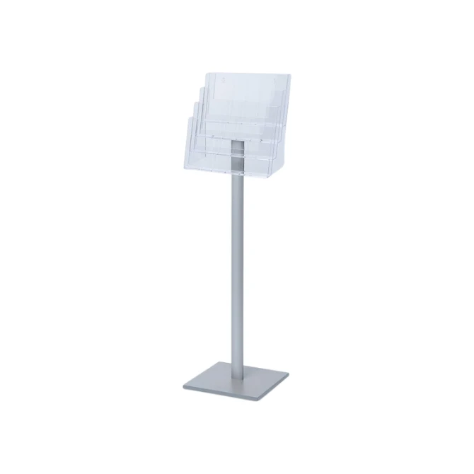 Brochurehouder Quantore standaard 4x A4 liggend