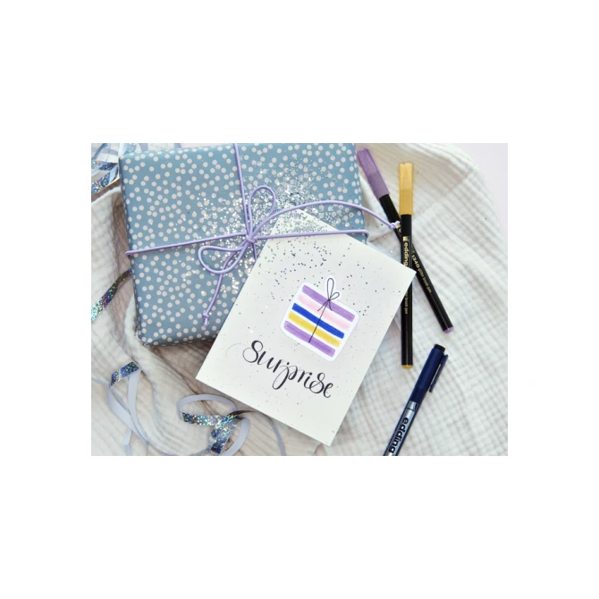 Brushpen edding 1340 glitter assorti set à 10 stuks