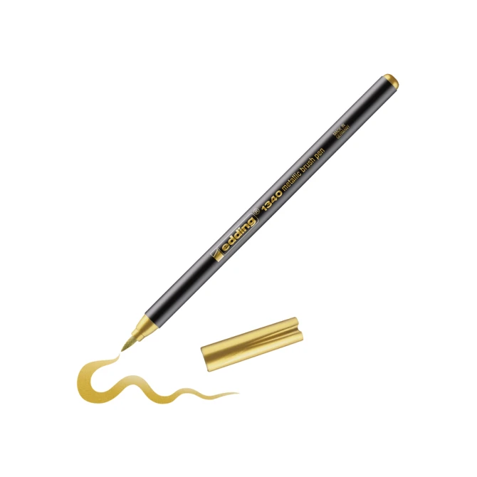 Brushpen edding 1340 metallic goud