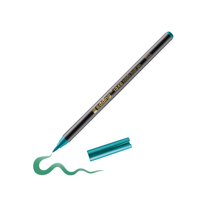 Brushpen edding 1340 metallic groen