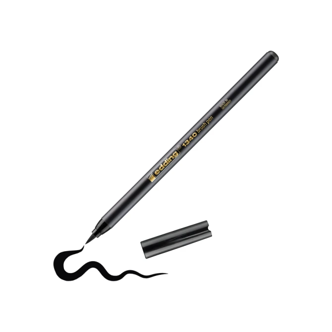 Brushpen edding 1340 zwart