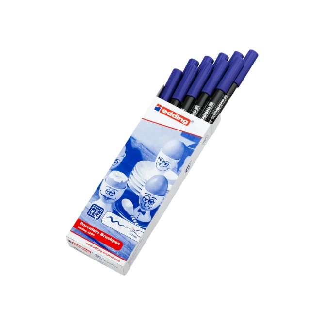 Brushpen edding 4200 porselein blauw