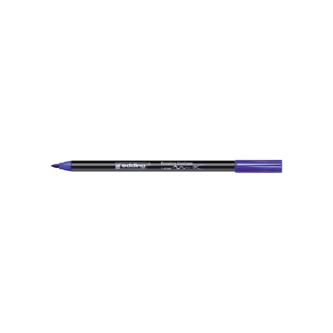 Brushpen edding 4200 porselein blauw