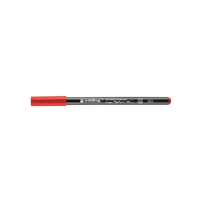 Brushpen edding 4200 porselein rood