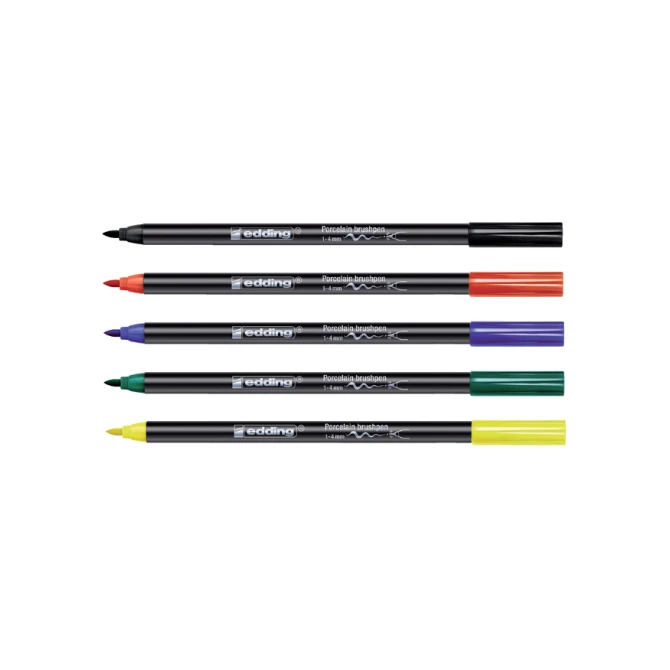 Brushpen edding 4200 porselein rood