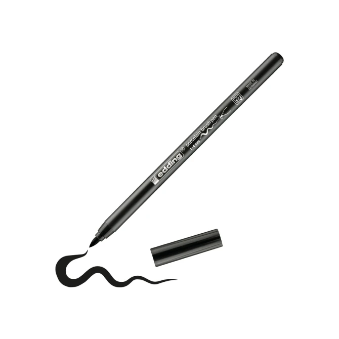 Brushpen edding 4200 porselein zwart