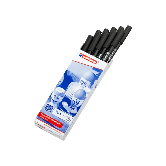 Brushpen edding 4200 porselein zwart