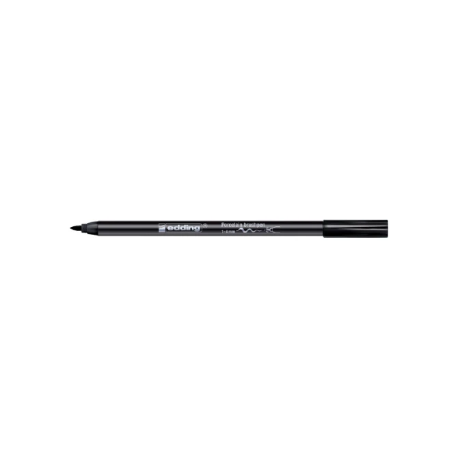 Brushpen edding 4200 porselein zwart