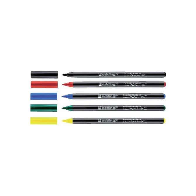 Brushpen edding 4200 porselein zwart