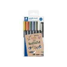 Brushpen Staedtler metallic etui à 7 kleuren