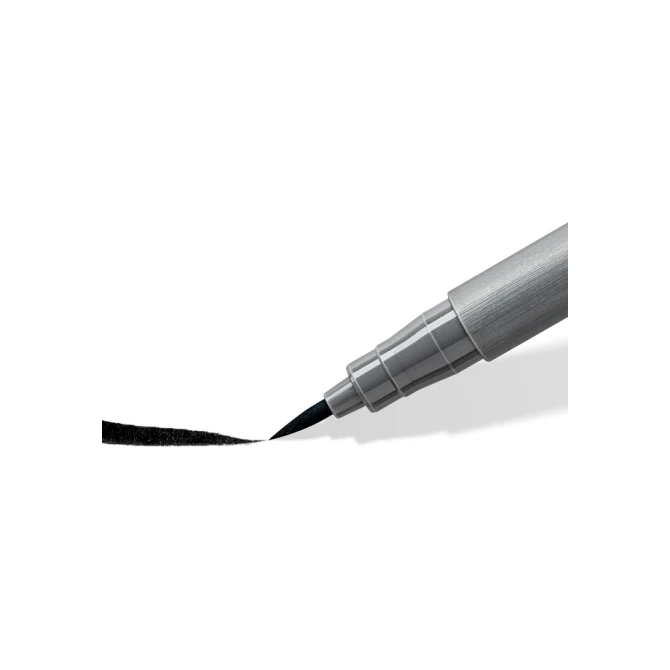 Brushpen Staedtler pigment pen etui à 6 grijze kleuren