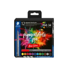 Brushpen Staedtler PigmentArts set à 12 kleuren