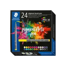 Brushpen Staedtler PigmentArts set à 24 kleuren