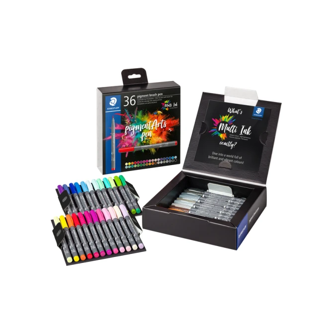 Brushpen Staedtler PigmentArts set à 36 kleuren