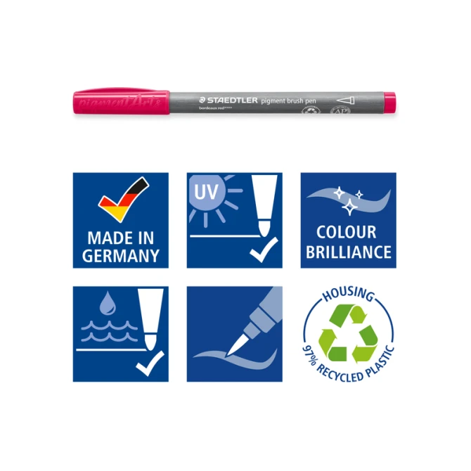Brushpen Staedtler PigmentArts set à 36 kleuren