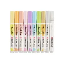 Brushpen Talens Ecoline set à 10 stuks pastel Brushpen Talens Ecoline set à 10 stuks pastel