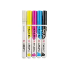 Brushpen Talens Ecoline set à 5 stuks primair Brushpen Talens Ecoline set à 5 stuks primair